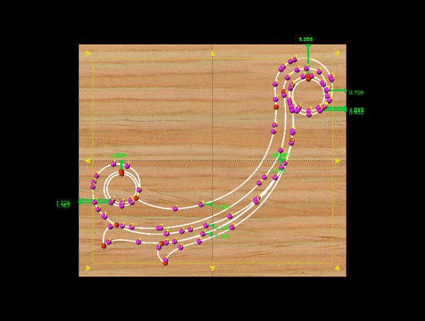 The onlay design ready for modeling.